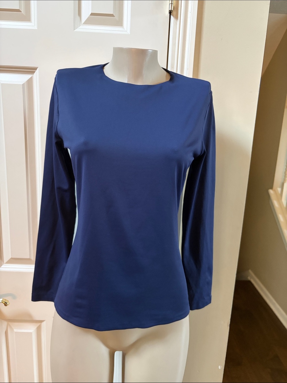 Judy P Long-Sleeve Top in Navy, med